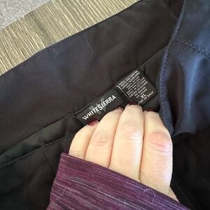 White Sierra Black Snow Pants